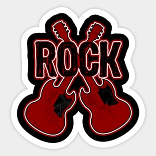 Rock Guitars Musician Sticker